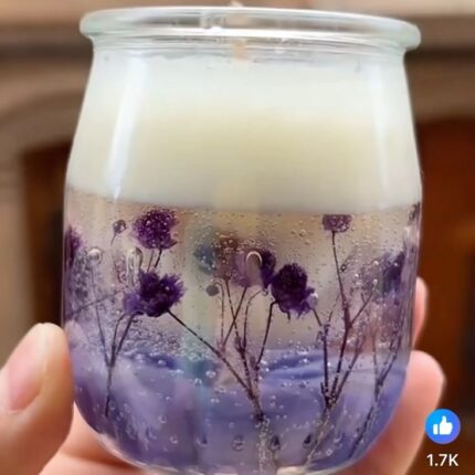 Floral Rose Candle